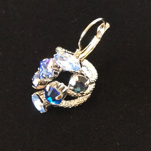 Italian Artisan Swarovski Crystal Earrings - Picture 3 of 4